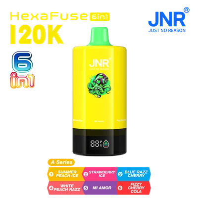 Jnr HexaFuse 6 в 1 120k Vape за еднократна употреба